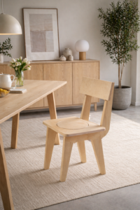 chaise-design-bois-brut-